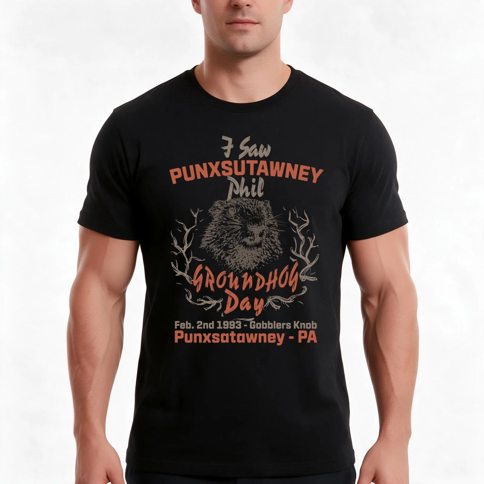 Groundhog Day I Saw Punxsatawney Phil T-Shirt Summer Casual Cotton Tee Oversized Streetwear Tops Vintage Graphic Print