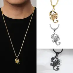 Men's Fashion Punk Scorpion Pendant Necklace  Rock Hip HopNecklace  Street Party Decorations