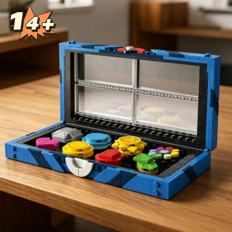 2026 New 312pcs Assembly Bricks Popular Anime Kanto Region Badge Building Blocks Collection Model DIY Creative Toys for Gifts