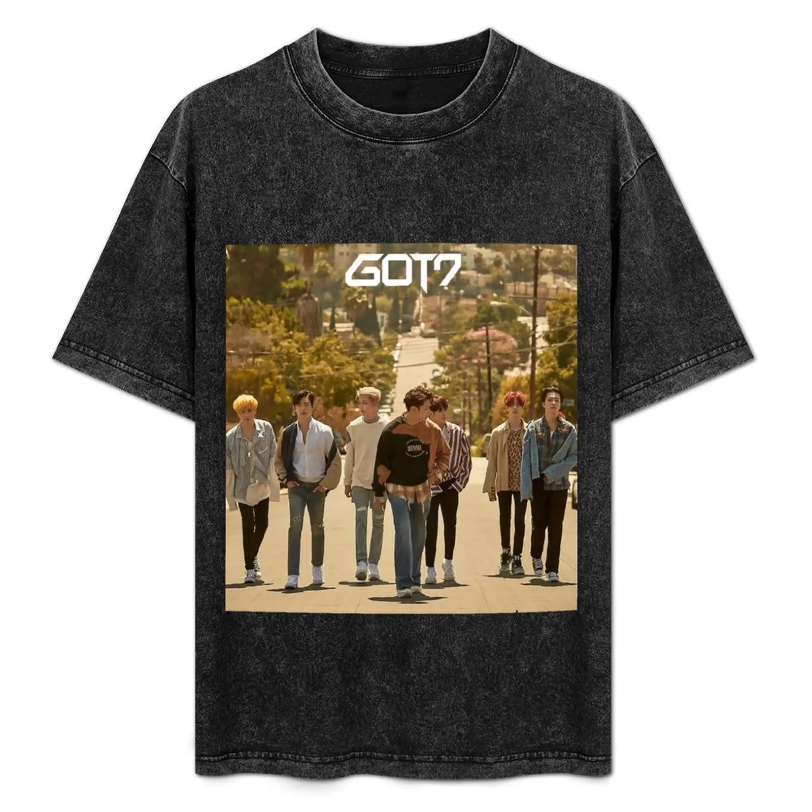 Camiseta GOT7 casual respirável de manga curta