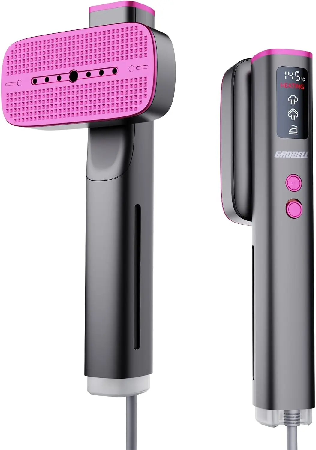 

Dual Voltage Travel Garment Steamer: 20s Fast Heat, 4 Modes, LED Display, Global Use