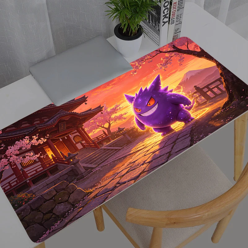 

Mouse Pad Gaming Accessories Pokemon Pikachu Gengar PC Gamer Alfombrilla Xxl Computer Big Laptop Varmilo Keyboard Mousepad