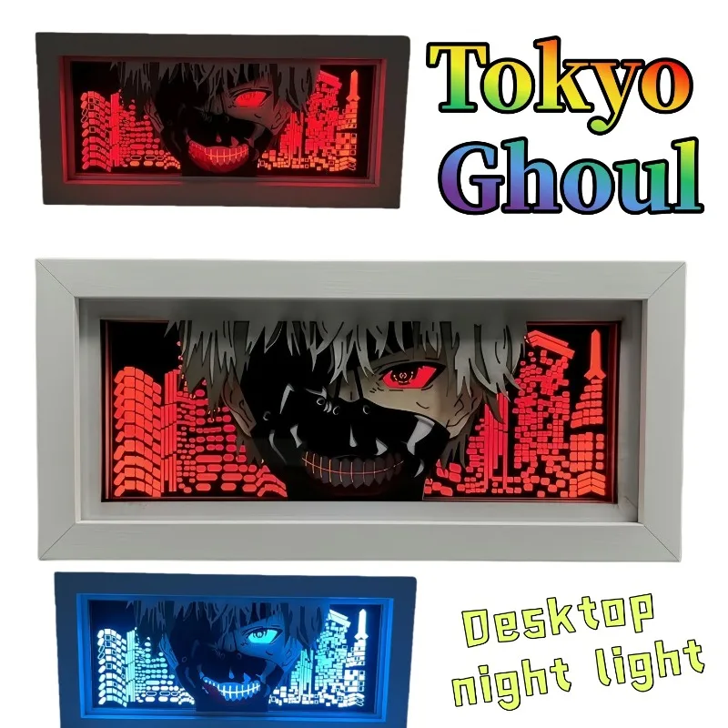 

Ночник-скульптура из бумаги «Токийский гуль» Канеки Кен: милый, модный, мультяшный, персонализированный, креативный, в виде фигурки, подарок на день рождения