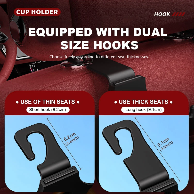 Car Seat Back Water Cup Holder Hook Storage Box Bottle Hanger For Tesla Model 3 S Y X