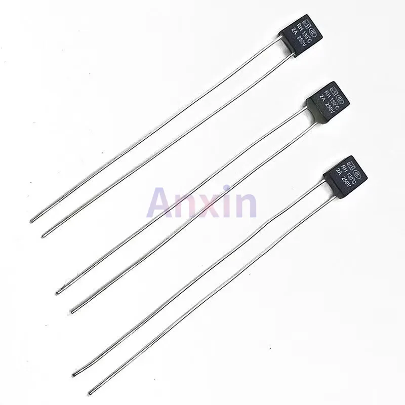 100 pièces RH 92 95 105 110 115 120 125 130 135 140 145 150 degrés ℃   Fusible thermique de moteur de ventilateur, fusible de température 2A 25