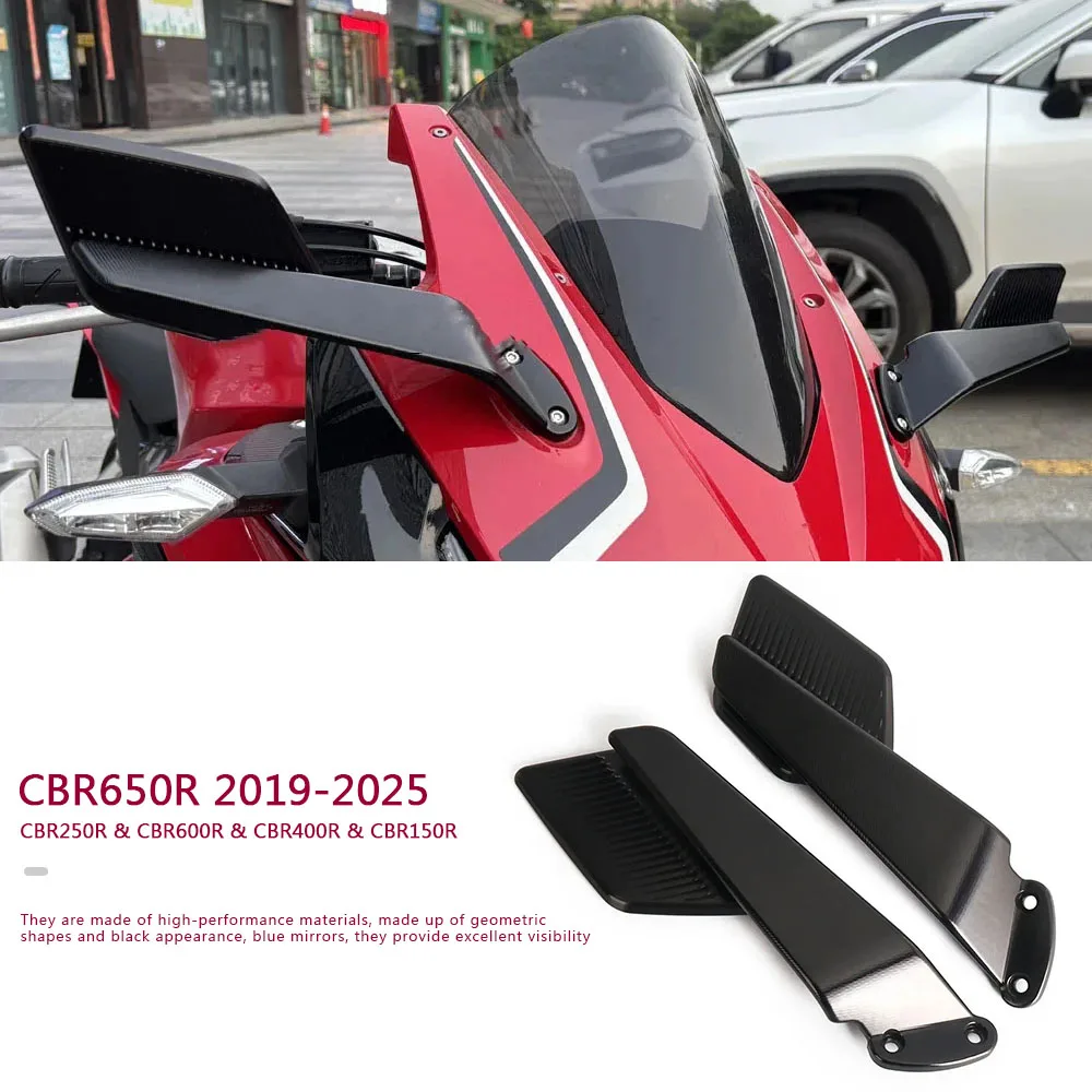 

For Honda CBR650R 2019-2025 Wind Wing Adjustable Rearview Mirror New Rearview Mirror Motorcycle CBR250R CBR600R CBR400R CBR150R