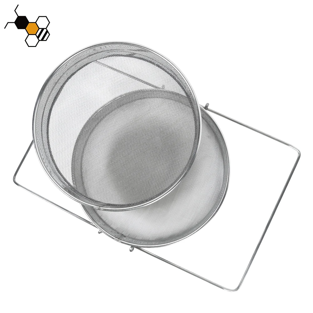 

304 Stainless Steel Double Sieve Honey Strainer