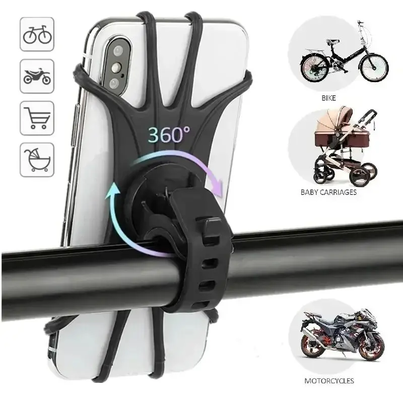 Bike Phone Holder Universal Motorcycle Phone Mount Bicycle Cell Phone Stand For iPhone Samsung Xiaomi All Smartphones