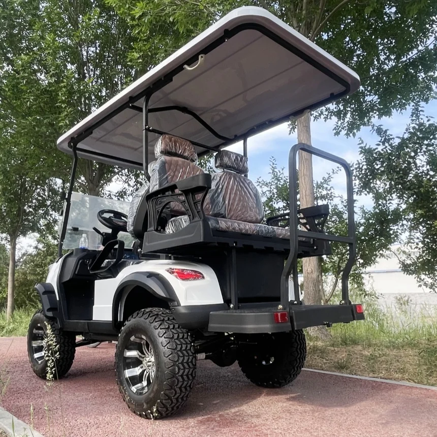 

2025 72V Lithium Electric Golf Cart 2+2 4 Seater 4KW 5KW 7KW AC Motor Off Road Golf Cart Hunting Golf Buggy Free Custom Color