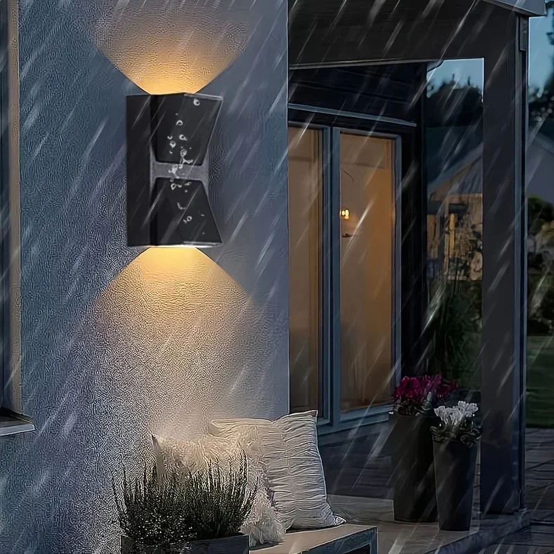 

IP65 Waterproof Lamp Wall LED Spotlight Outdoor Light Black Aluminium