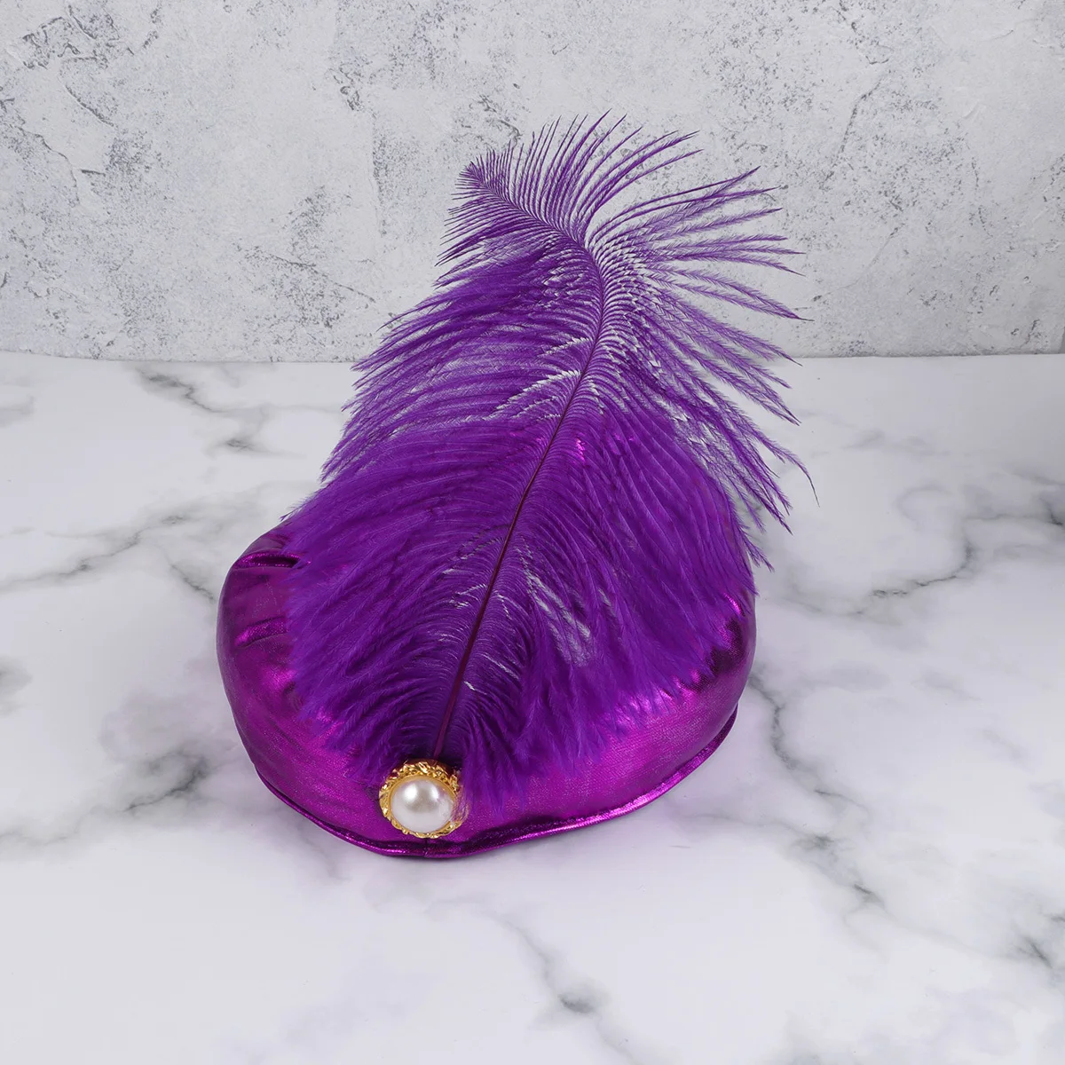 

Индийская шляпа принца, фиолетовая шляпа королей на Хэллоуин для мальчиков, принадлежности для косплея, прочная одежда, не легко выцветает