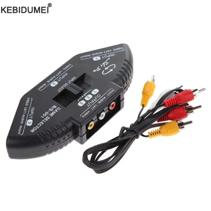 �y�Z�[�����z3�E�F�C�I�[�f�B�I�r�f�IAV RCA�u���b�N�X�C�b�`�Z���N�^�[�{�b�N�X�X�v���b�^�[�X�C�b�`�iRCA�P�[�u���t���jTV�AX-box�ADVD�v���[���[�A���̑��̃f�o�C�X�p�X�C�b�`