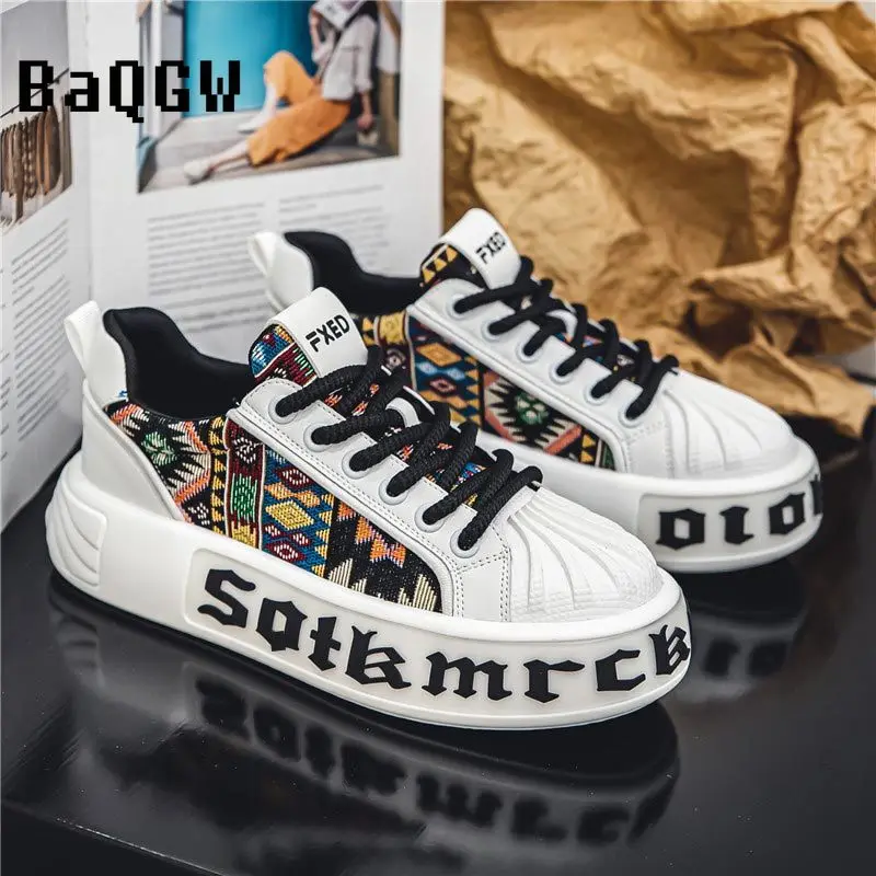 Chunky Sneakers Mens Designer Shell Toe White Shoes Fashion Casual Breathable Upper Height Increased Flat Platform Board Shoes