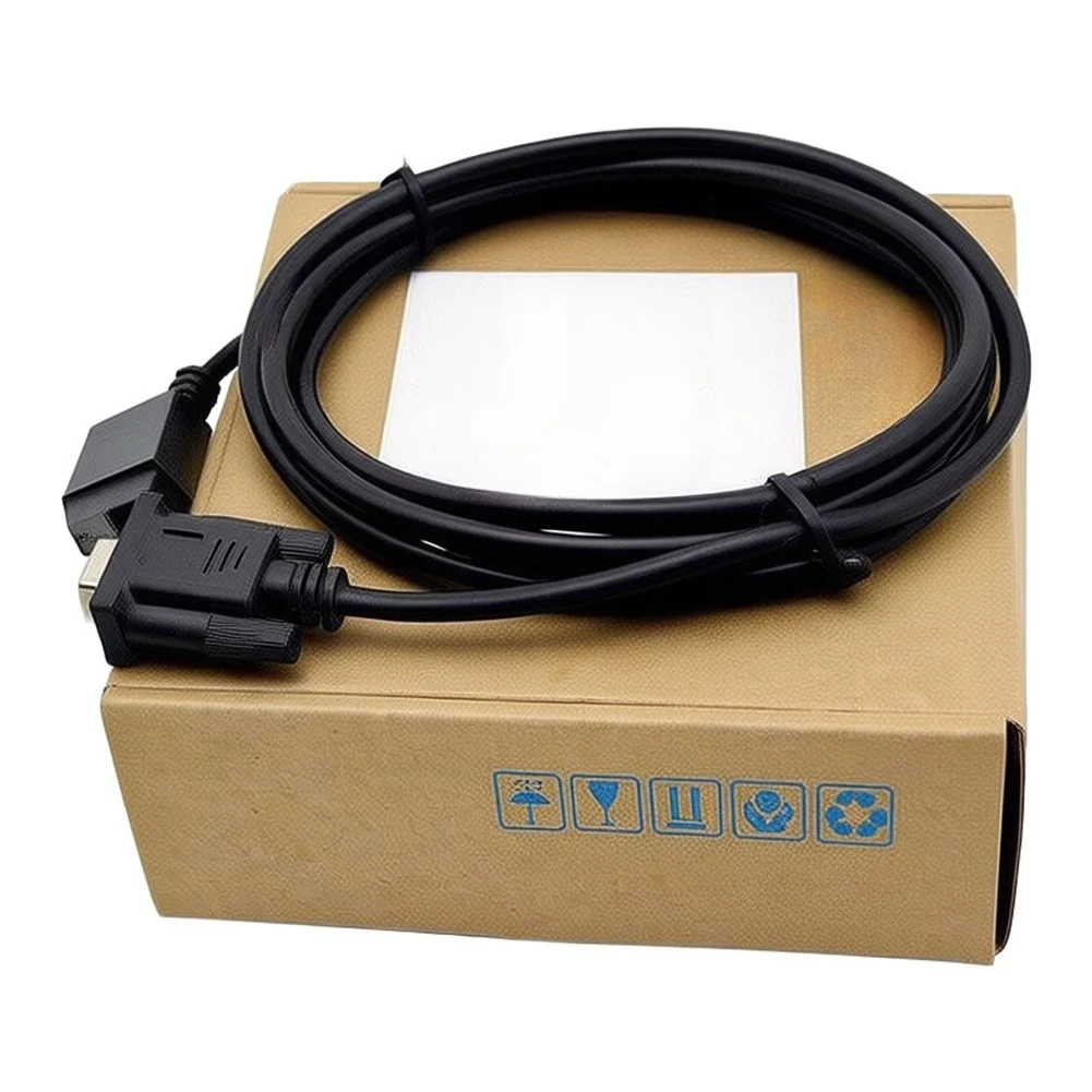 Industrial For PLC Programming Cable for Siemens For LOGO 6ED1057-1AA01-0BA0 USB RS232 Isolation Rubber Housing Black