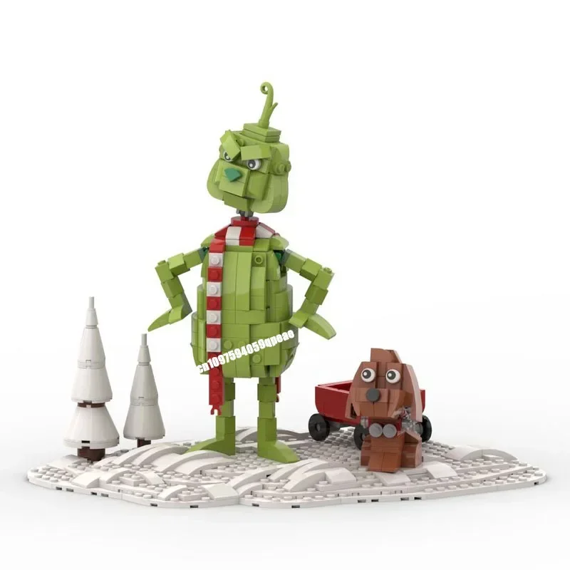 New Famous Cartoon Moc Miniature Character Buildable Figure Model Custom Puzzle Diy Creative Ideas Kids Toys Birthday Gift