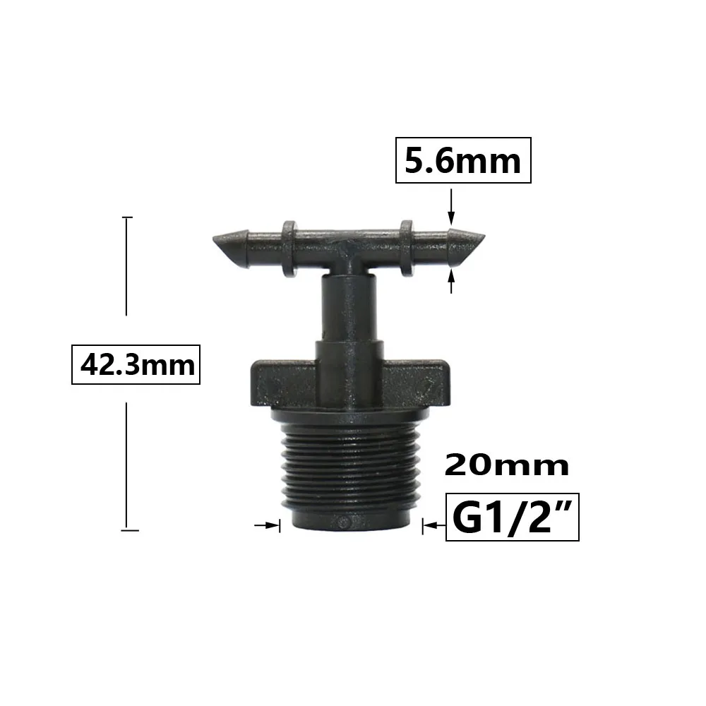 1/2 gwint męski do 4/7mm króciec do węża złącze z 16mm szybkie złącze ogród rura wodna wspólne nawadniania kropelkowego System montażu