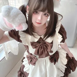Japanese New Plus Size Fantasy Anime Maid Dress Cosplay Costume Sweet Girl Outfit Lolita Dress Jk Uniform Pink Cat Girl Kawaii