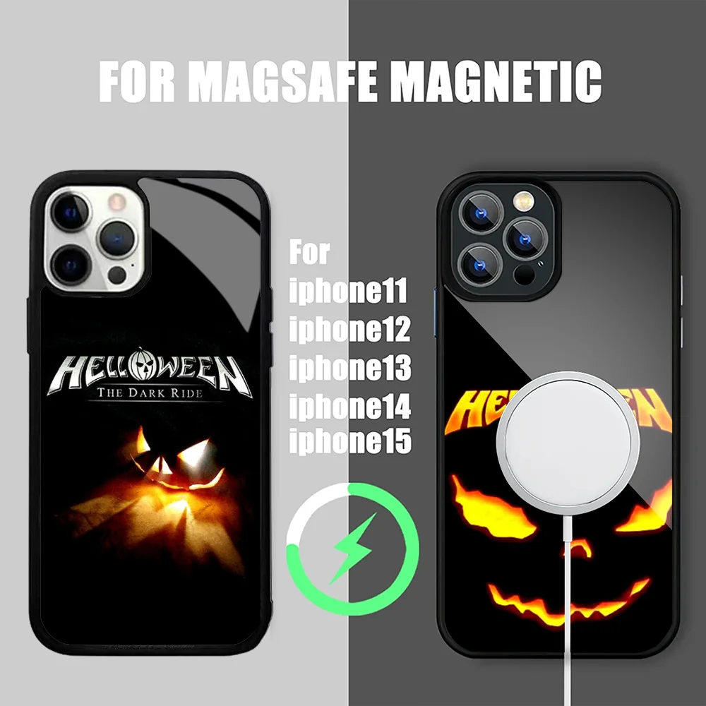 H-Helloween B-Band Phone Case For IPhone 15 14 13 Pro Max 11 12 Mini Alex Mirror For Magsafe Wireless Charging Cover