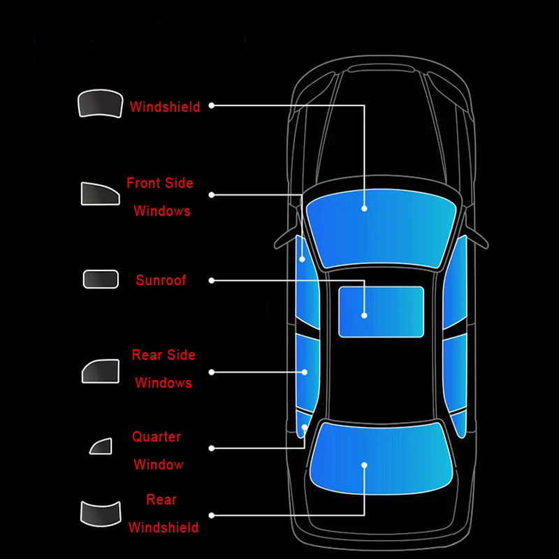New Product Kdx Factory Made Vlt 15%-70% 2.0Mil/3.0Mil Pet King Series Car Window Tint Film Nano Carbon Car Window Film