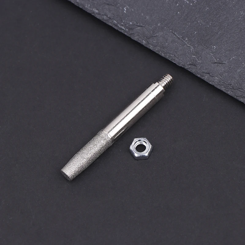 Diamond Coated Grinding Head for Chainsaw, Sharpener Parts, Cylindrical Burr, File Grinding Tools, 4mm, 5mm, 6mm, 3pcs por conjunto