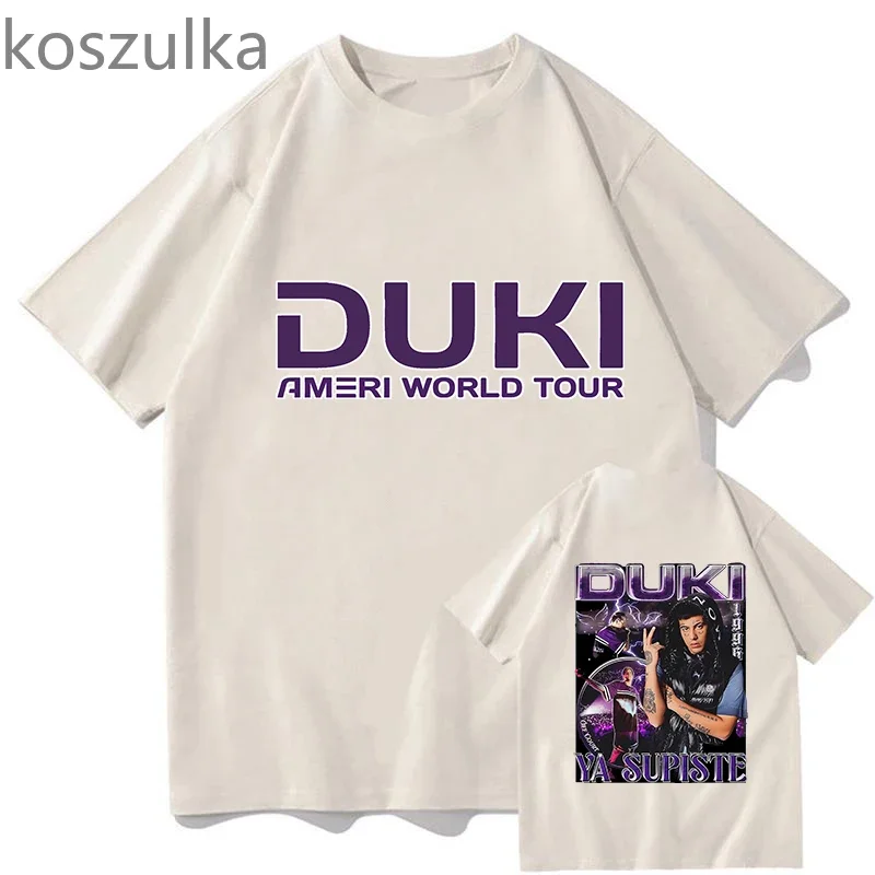 Duki Ameri Tour 2024 T Shirt Men/women Clothing Harajuku Vintage Tops Unisex Cotton Graphic T Shirts Clothes Graphic Streetwear