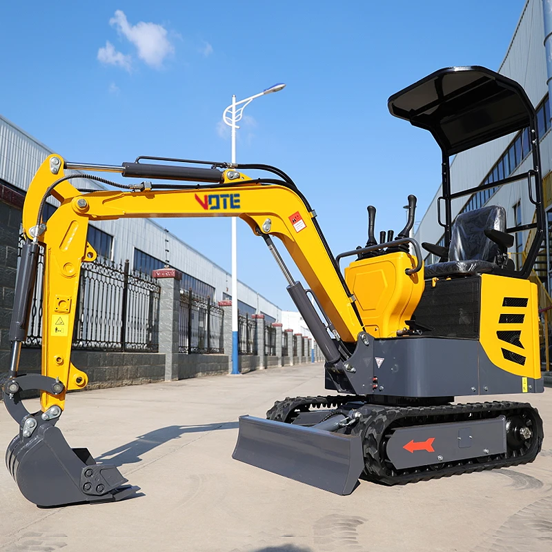Chinese Price Mini Excavator 1 Ton High Quality Small Crawler Digger For Sale Multifunctional New Bagger With Attachment