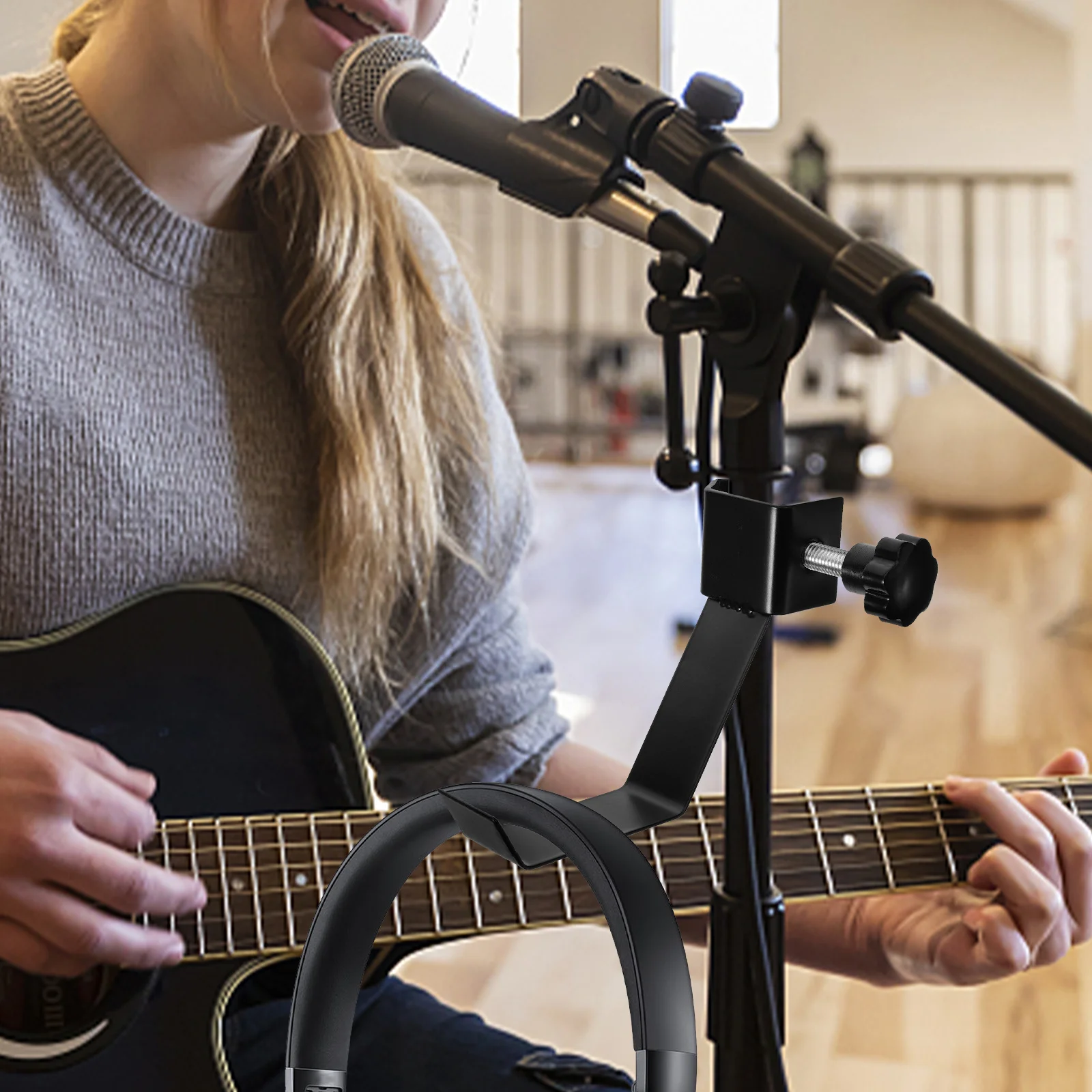 ملحقات الجيتار رف تخزين سماعات الرأس حامل سماعات الألعاب حامل شماعات للمكتب المعدني