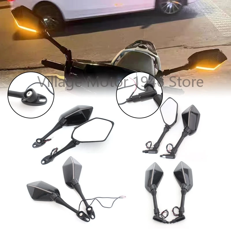 For HONDA CBR600RR 2003-2019 Motorcycle Mirrors Sport Bike Rear View Mirror For HONDA CBR1000RR 2004-2007 Turn Signal Light