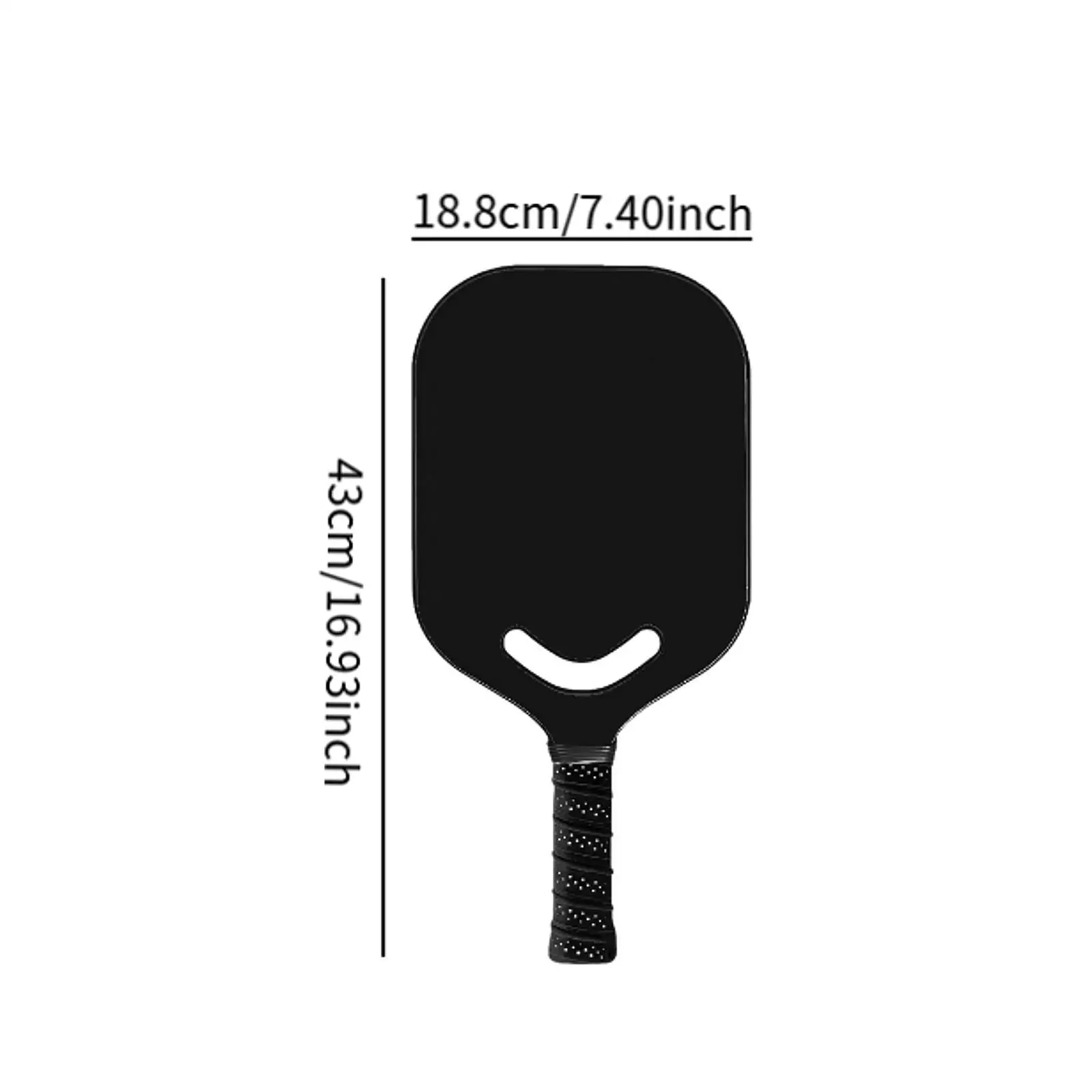 Carbon Fiber Pickleball Racket Paddle, resistente conforto Grip, interior e exterior