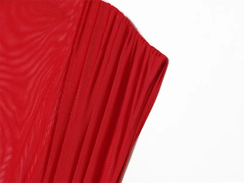 Vestido de mujer 2025 nueva moda Panel de malla Mini vestido personalidad Chic vestido delgado de las señoras