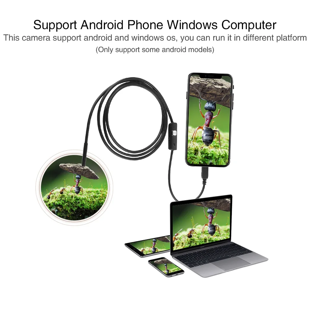 7mm WiFi Endoscope Camera HD Waterproof USB Inspection Borescope Camera Wifi for IOS Android PC Notebook Endoscope For Iphone
