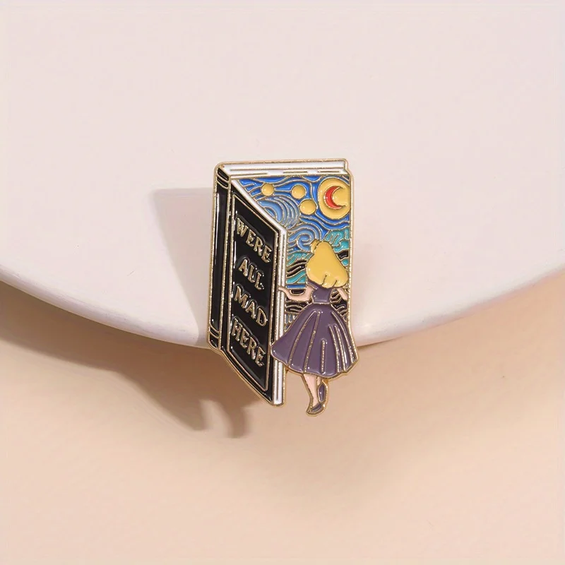 Fairy Tale Books Enter The Fantasy World, Creative Brooches, Badges, 3D Paintings, Clothing Accessories, Metal Badges, Brooches image 2