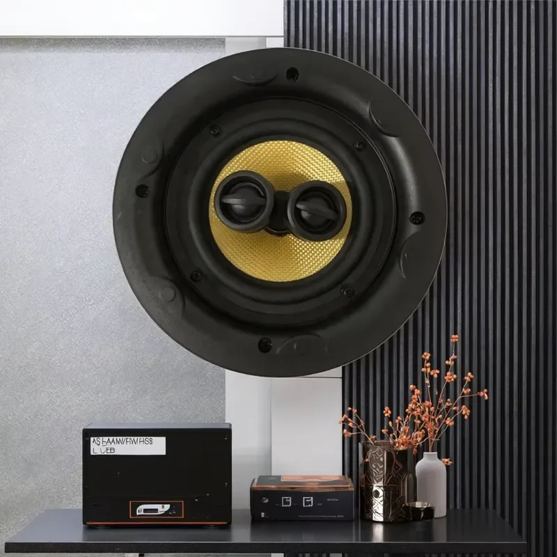 STLF Luxury Hifi Sound Ceiling Speaker System Dual Tweeter Silk Dome Ceiling Speakers 5 Inch 60w 8 Ohm for Home Offices - view 5