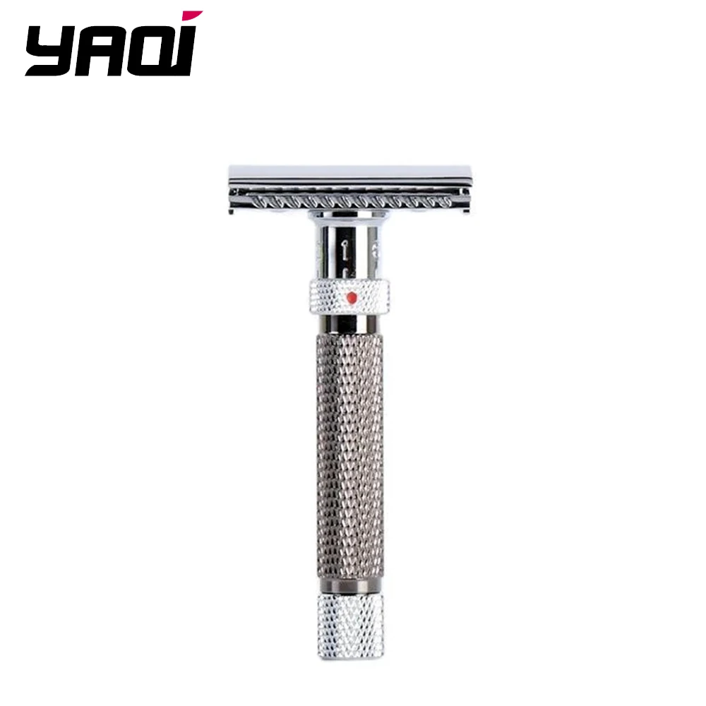 

Yaqi Adjustable The Final Cut Chrome And Gunmetal Color Safety Razor for Men