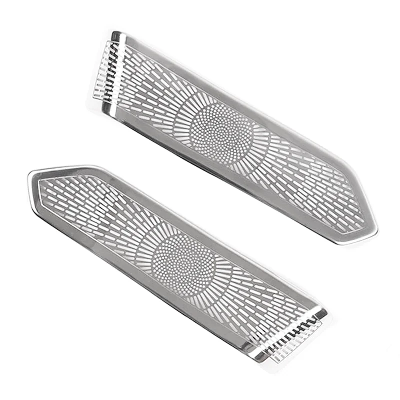 

Дверь автомобиля, А-стойка, твитер, аудиодинамик, крышка, декоративная наклейка для Range Rover L460, 2023, детали, аксессуары, глянцевое серебро