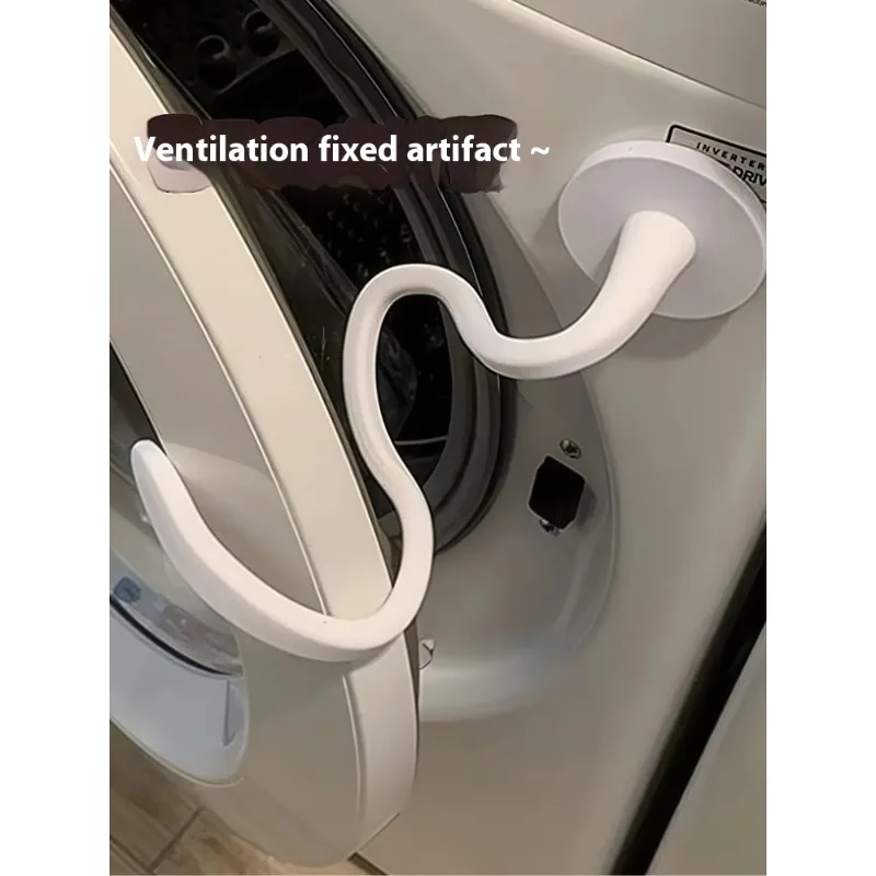 

Strong Magnetic Washing Machine Door Holder Flexible Silicone Support Front Mount Laundry Accessories for Top Load Washer