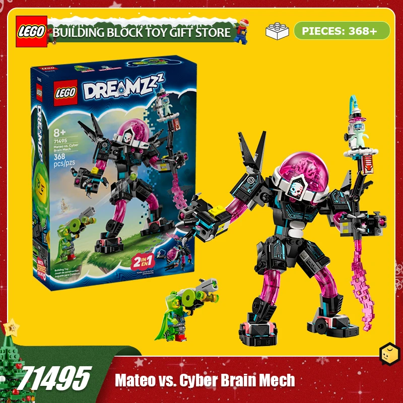 

LEGO 71495 Matteo Wars Cyber Brain Mech Dream City Hunter Series Boys' and Children's Toys Christmas Gift