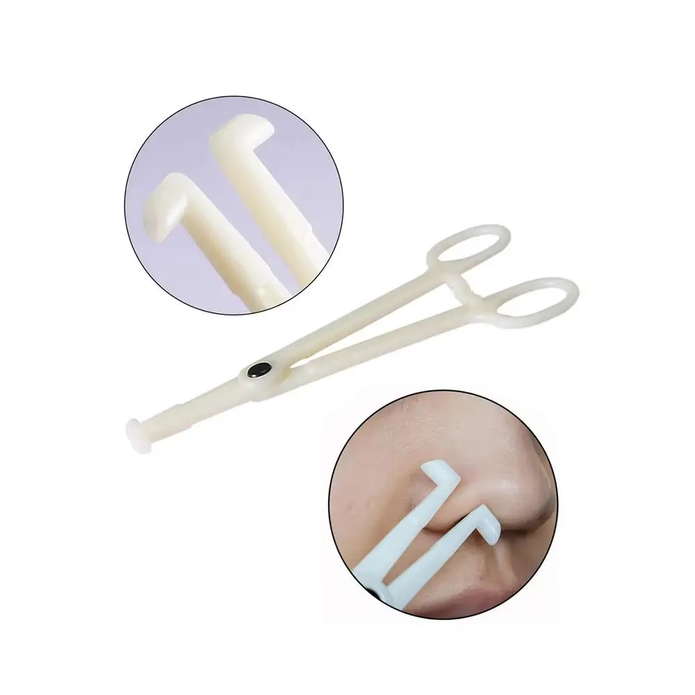 1Pcs Disposable Sterile Slotted Round Navel Forceps Clamp Triangle Open Plier Ear Nose Piercing Tools Tattoo Piercing Supplies