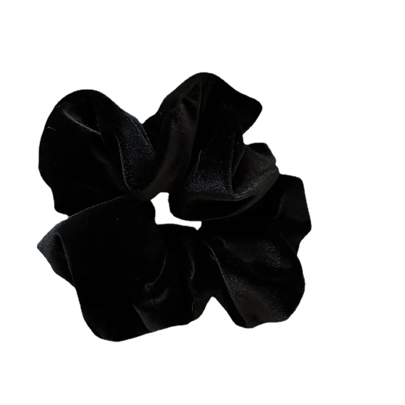 Newest Winter Woman Large Velvet Scrunchies Elastics Hair Band Solid Color Hair Ties Ladies Ponytail Holder Hair Accessories