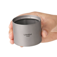 Lixada Mini Alcohol Stove Lightweight Titanium Liquid Spirit Alcohol Stove Furnace for Outdoor Camping Backpacking Hiking