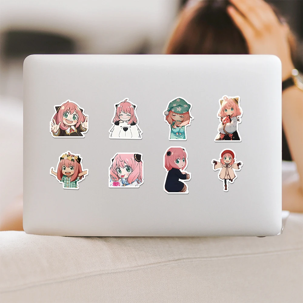50pcs SPY×FAMILY Anime Stickers for Kid Cute Graffiti Phone Case Laptop Stationery Waterproof Kawaii Cartoon Sticker Pack