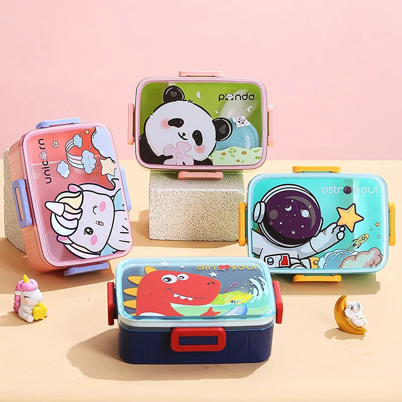 Cute Lunch Box for Kids Girls Boys With Compartments Bento Lunch Box School Child Leakproof Children\'s Food Snack Boxes New 2024