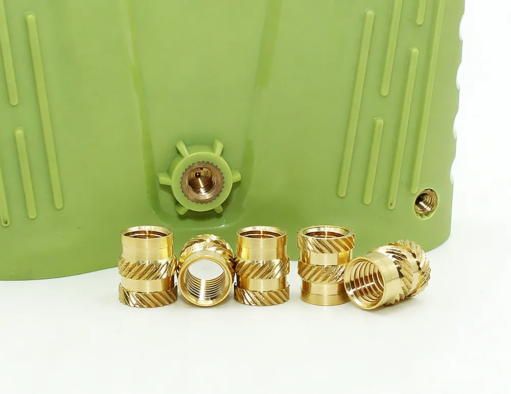 Einschraubmuttern 900/550/200 Stück M2/M3/M4/M5/M6 Messing-Einpressgewindemuttern Gerändelte Kupfermutter für 3D-Druck Kunststoffkomponenten – Detail 2