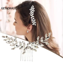 Wedding Comb Head Jewelry Bride Hair Clips Headpiece Crystal Women Tiaras Bridal Hair Accessories Women Hair Ornaments SL