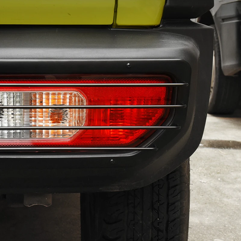 2PCS Rear Lamp Cover Taillight Sticker Lighting Decorative Strip For  Suzuki Jimny JB64 / JB74 2019 2020 Car Styling Accessories
