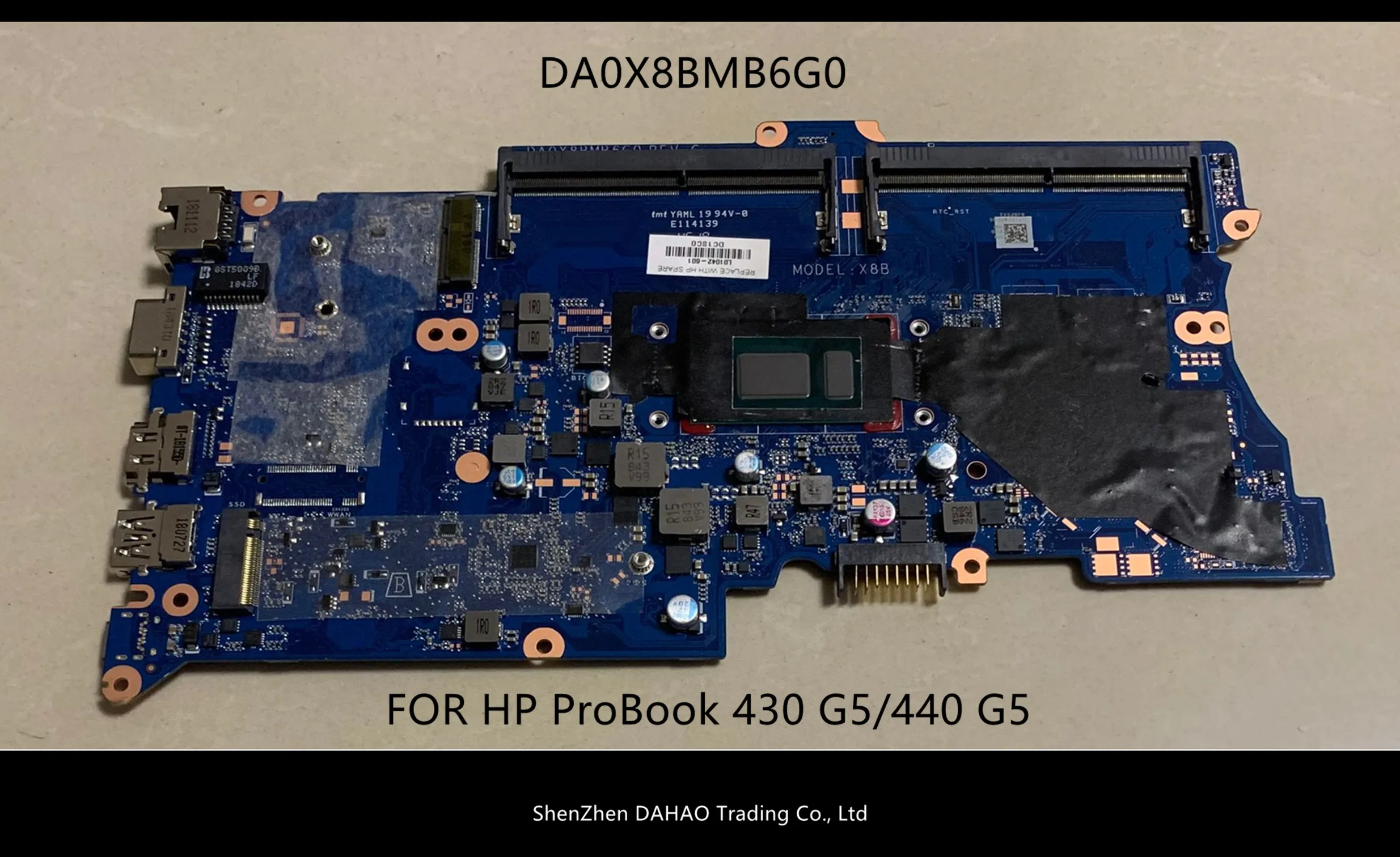 

For HP ProBook 430 440 G5 Notebook PC L01036-001 L01036-601 DA0X8BMB6F0 motherboard I3-6006U fully Tested