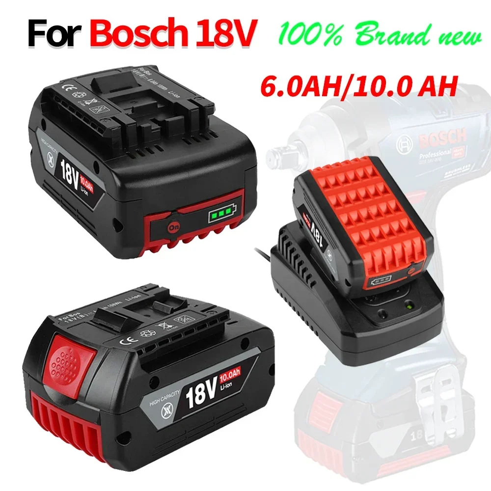 Original 18V 10.0AH Lithium-Ion Battery Electric Drill for BOSCH  BAT609 BAT610G BAT618 BAT619 BAT614 GBA18V GSR18V AL1820CV