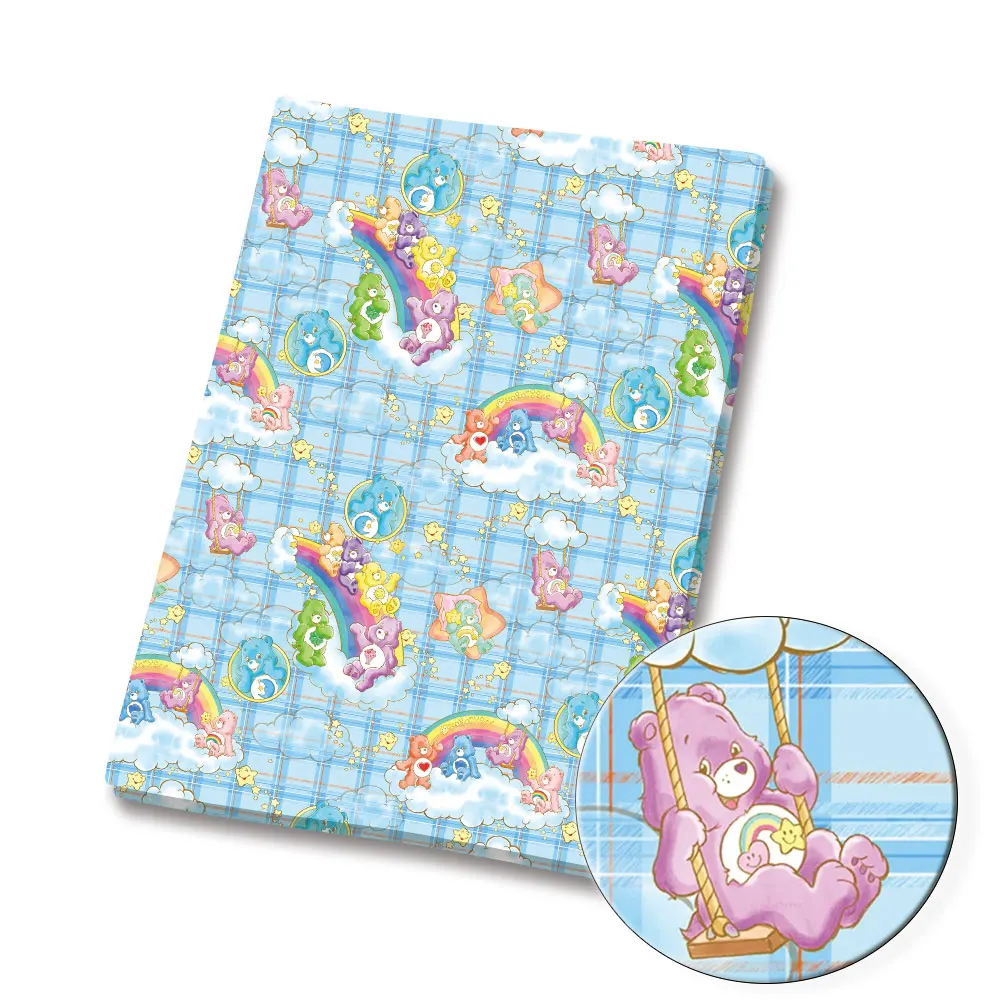 140x50CM Cartoon fabric DIY Care bears Cartoon Polyester/100Cotton/satin Fabric Patchwork Tissue Kid Sewing Doll Curtain44623 - view 2