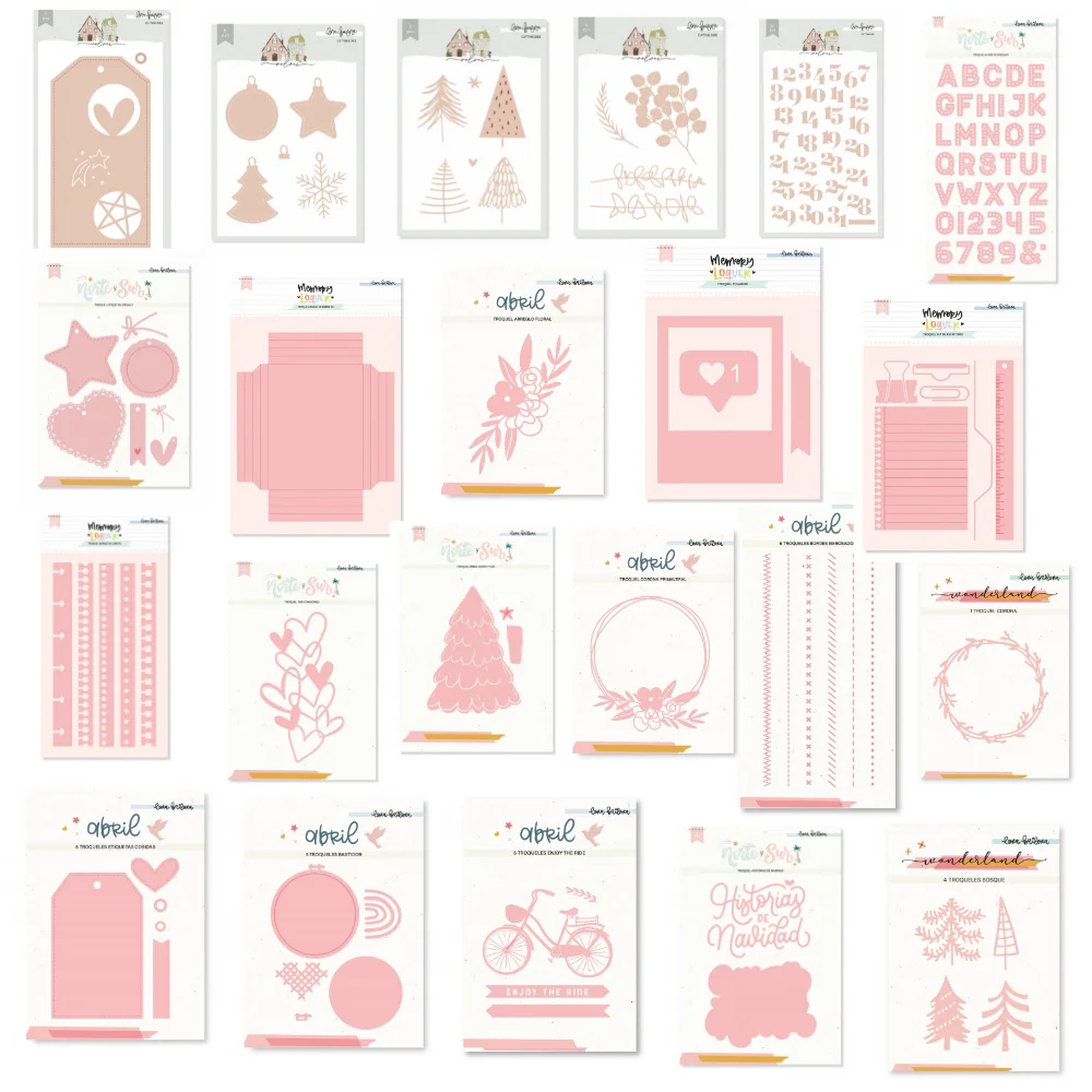 Nov. 2023 Christmas Stamp Label Metal Cutting Dies DIY Scrapbooking Photo Album Decorative Embossing PaperCard Crafts Die