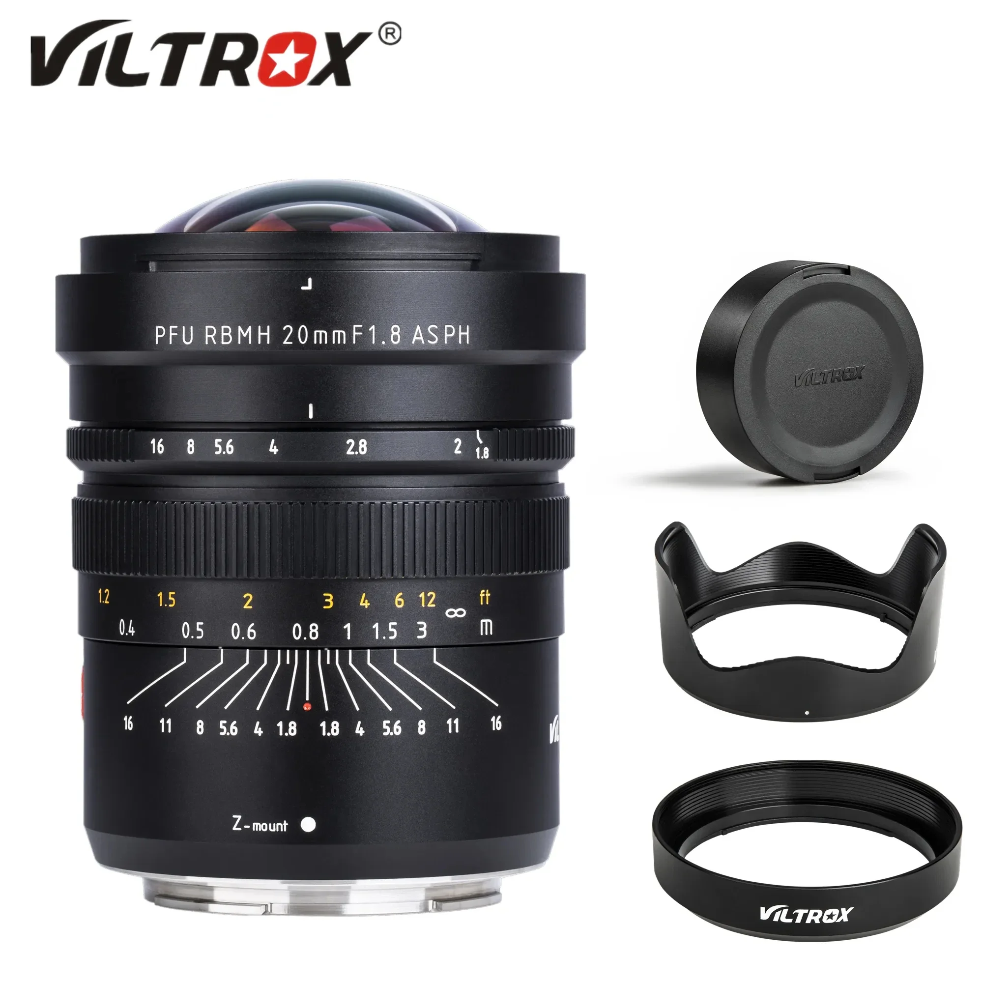 

Viltrox 20mm F1.8 Ultra Wide Angle Fisheye Lens Full Frame Fixed Prime For Nikon Z Mount Sony E Mount Camera Lens
